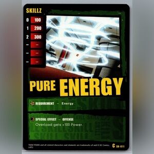 Teen Titans Collectible Card Pure Energy SK-011